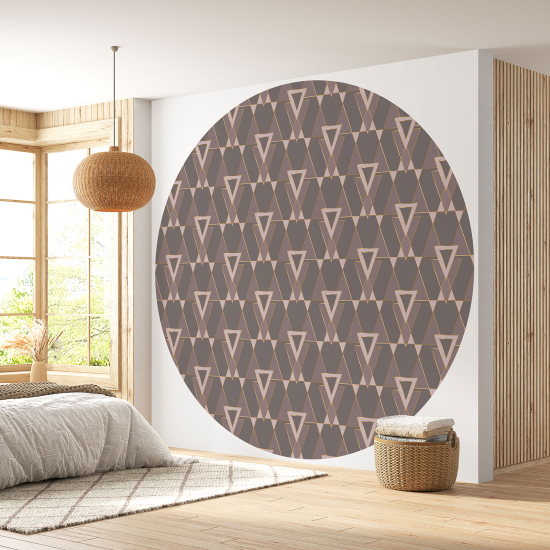 Papel pintado redondo - Motivo geométrico