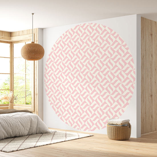 Papel pintado redondo - Motivo geométrico