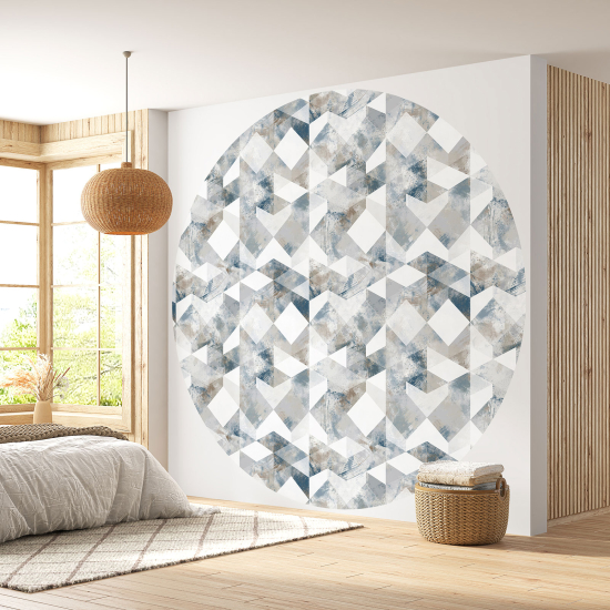 Papel pintado redondo - Motivo geométrico