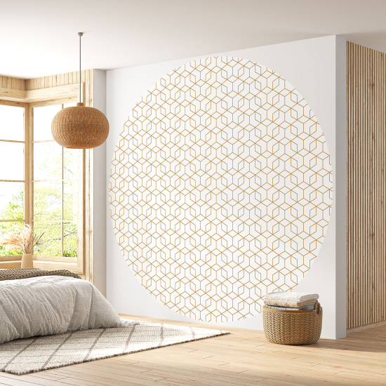 Papel pintado redondo - Motivo geométrico