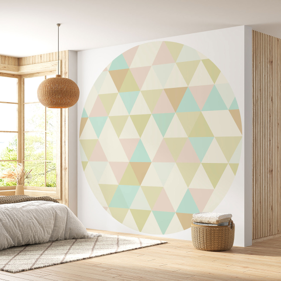 Papel pintado redondo - Motivo geométrico