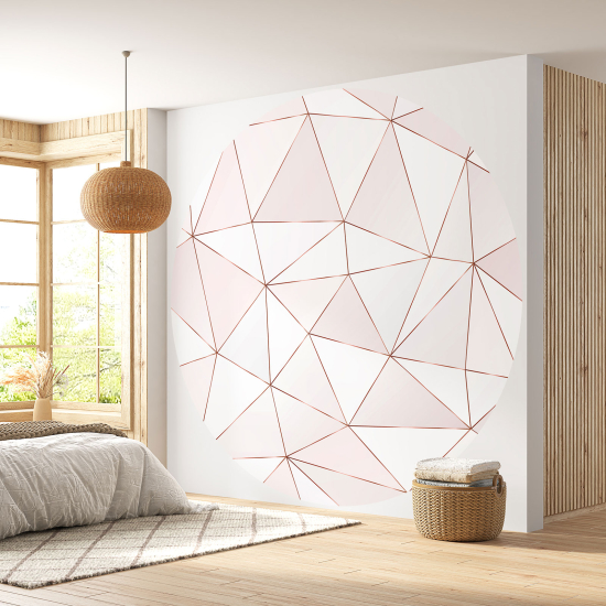 Papel pintado redondo - Motivo geométrico
