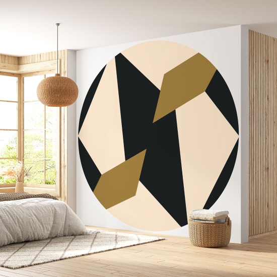 Papel pintado redondo - Motivo geométrico