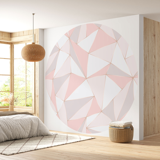 Papel pintado redondo - Motivo geométrico
