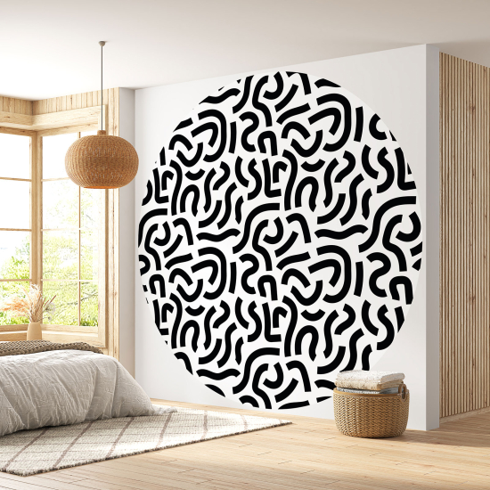 Papel pintado redondo - Motivo Gráfico