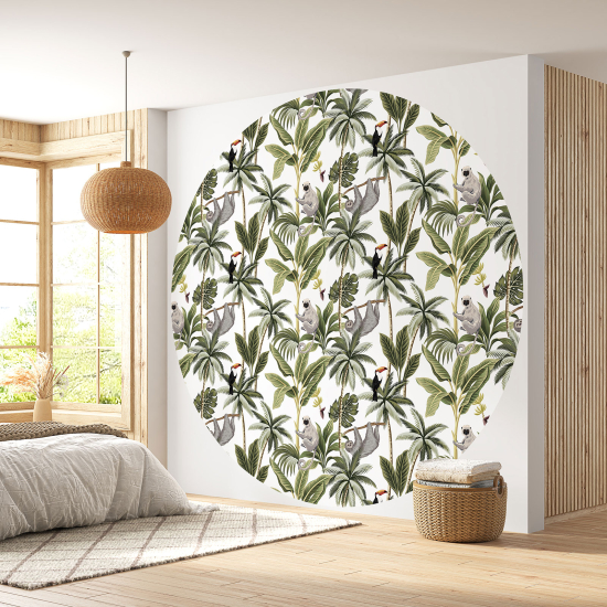Papel pintado redondo - Motivo Jungla