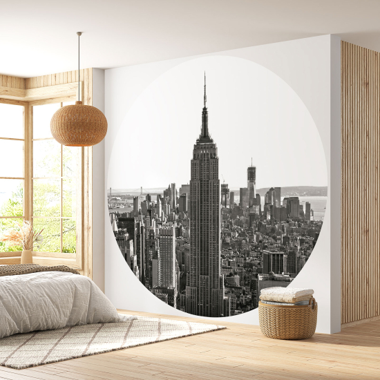 Papel pintado redondo - Nueva York