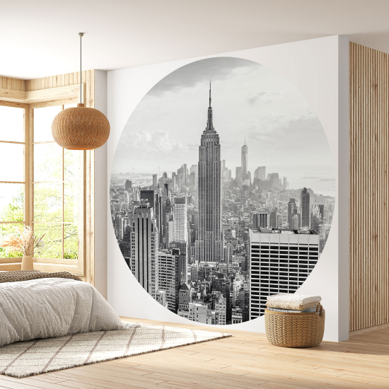 Papel pintado redondo - Nueva York