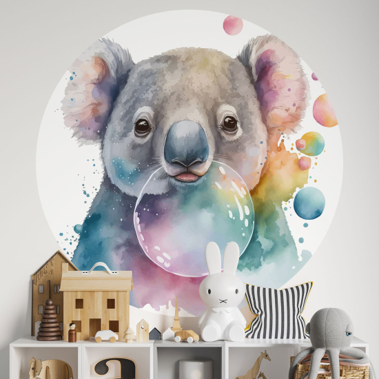 Papel pintado redondo para niños - Infantil - Koala