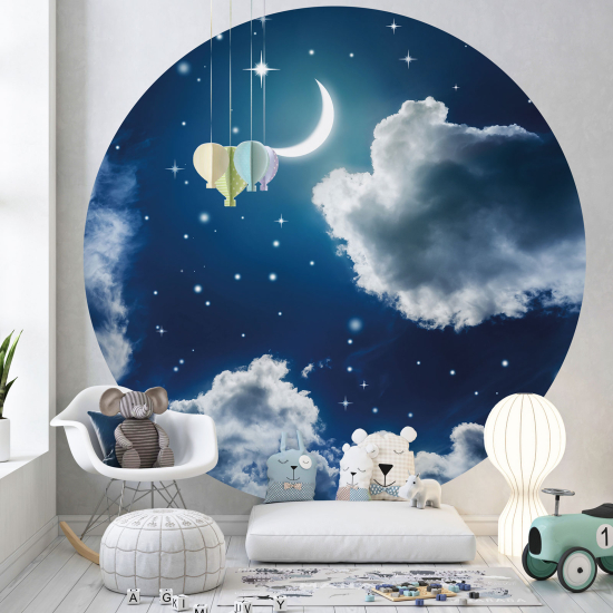 Papel pintado redondo para niños - Infantil - Noche