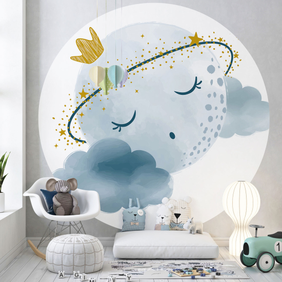 Papel pintado redondo para niños - Infantil - Noche