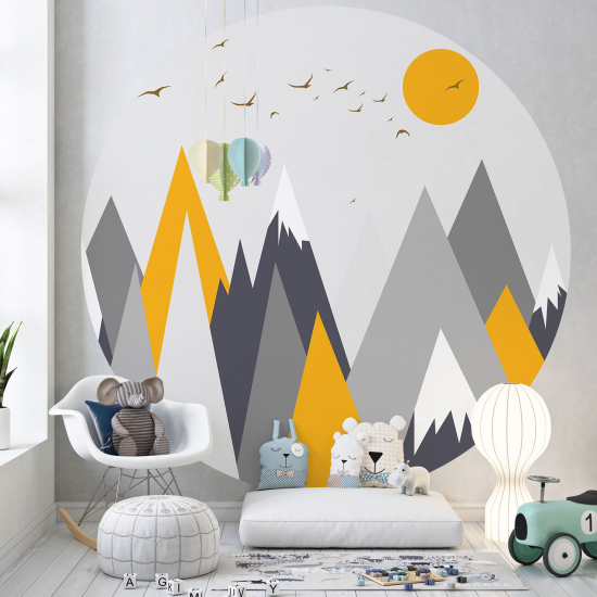 Papel pintado redondo para niños - Infantil - Paisaje