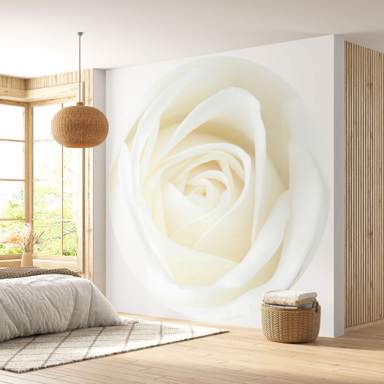 Papel pintado redondo - Rosa