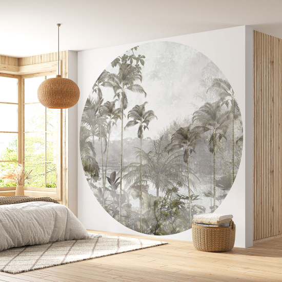 Papel pintado redondo - Selva Tropical