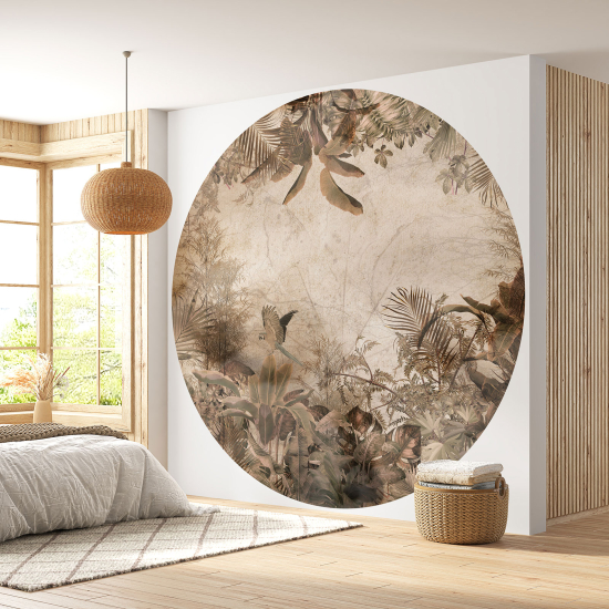 Papel pintado redondo - Selva Tropical