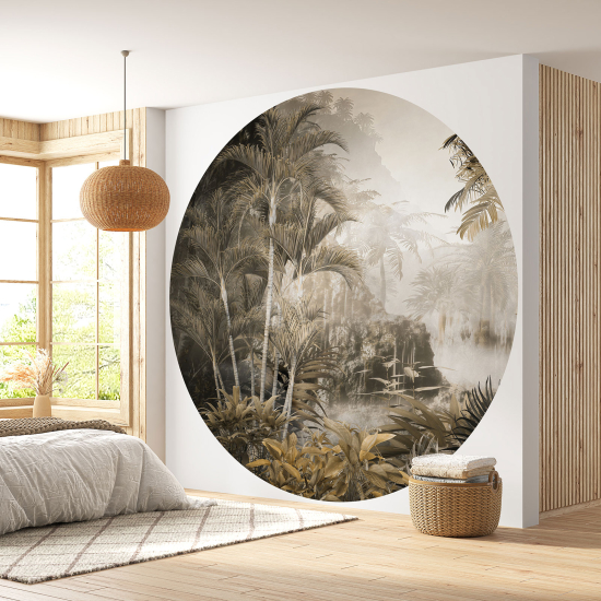 Papel pintado redondo - Selva Tropical