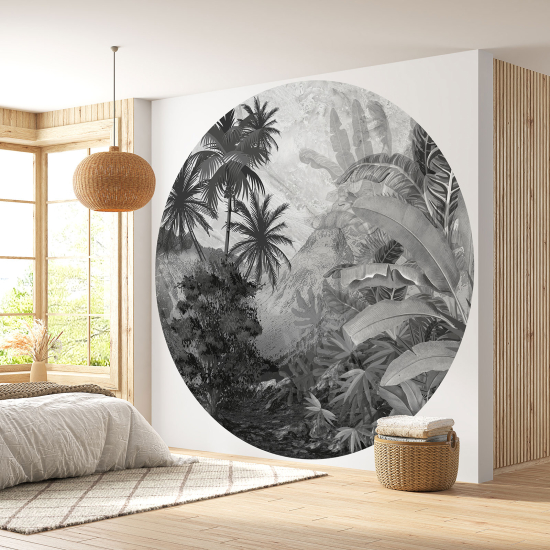 Papel pintado redondo - Selva Tropical