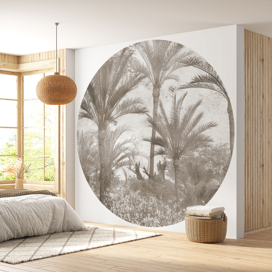 Papel pintado redondo - Selva Tropical