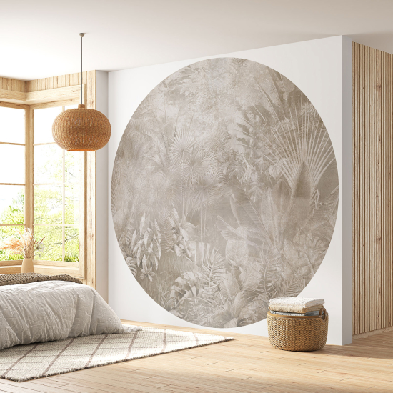 Papel pintado redondo - Selva Tropical