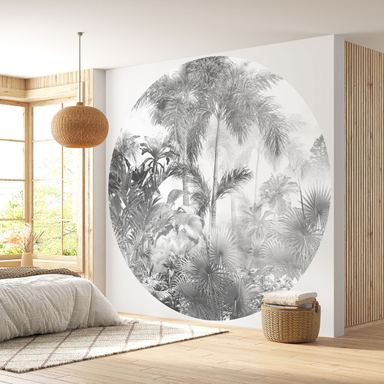 Papel pintado redondo - Selva Tropical