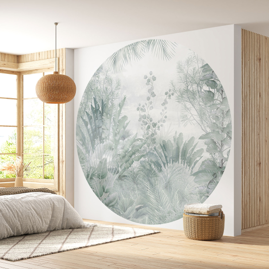 Papel pintado redondo - Selva Tropical