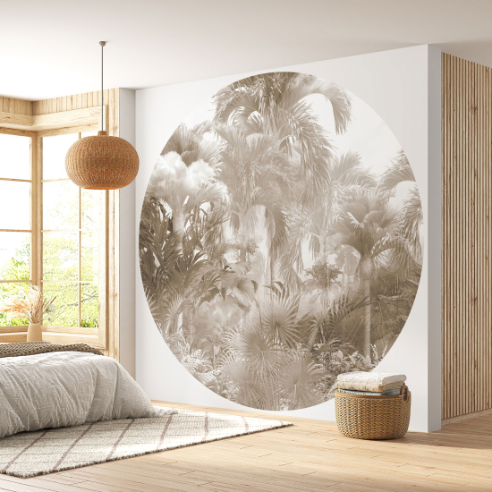 Papel pintado redondo - Selva Tropical