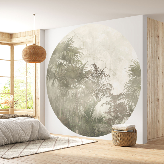 Papel pintado redondo - Selva Tropical