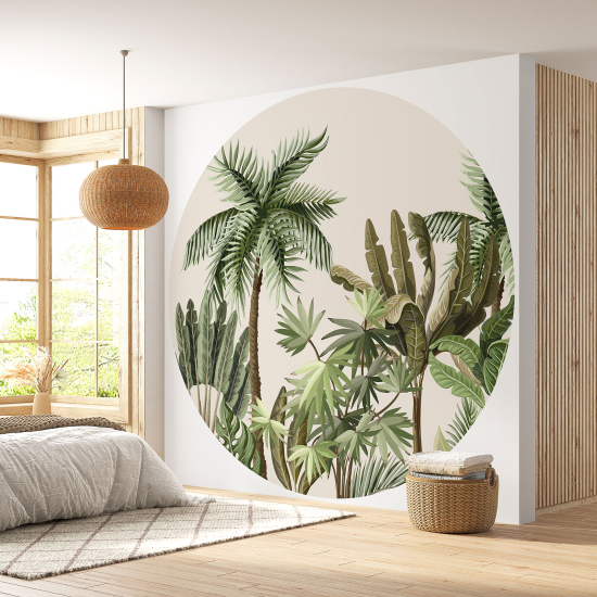 Papel pintado redondo - Selva Tropical