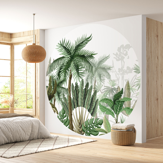 Papel pintado redondo - Selva Tropical