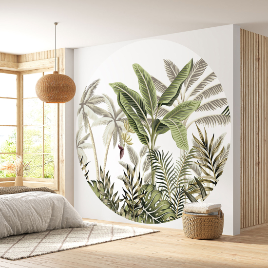 Papel pintado redondo - Selva Tropical