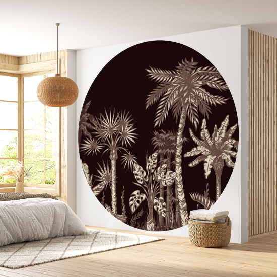Papel pintado redondo - Selva Tropical
