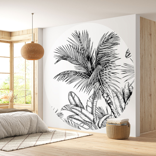 Papel pintado redondo - Selva Tropical