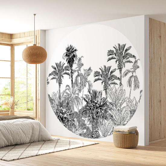 Papel pintado redondo - Selva Tropical