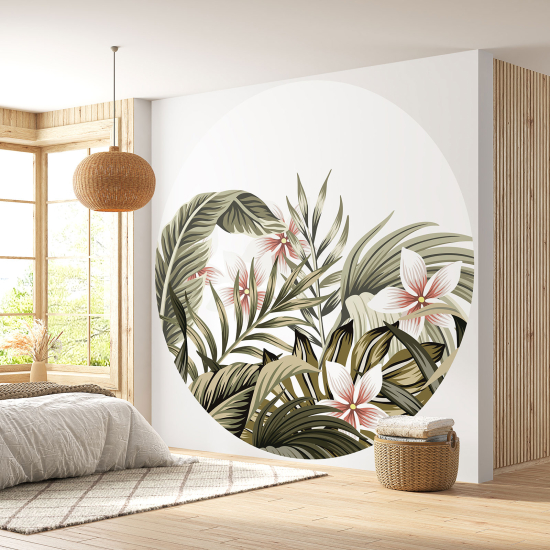 Papel pintado redondo - Selva Tropical