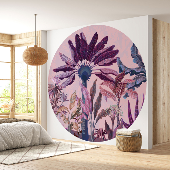 Papel pintado redondo - Selva Tropical