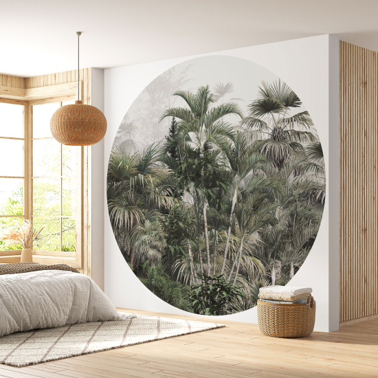Papel pintado redondo - Selva Tropical