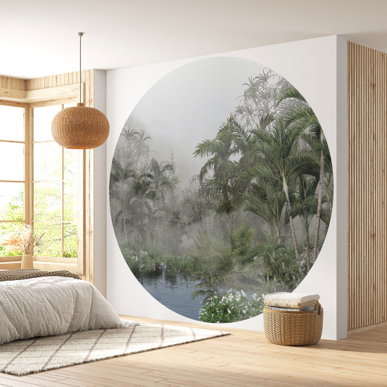 Papel pintado redondo - Selva Tropical