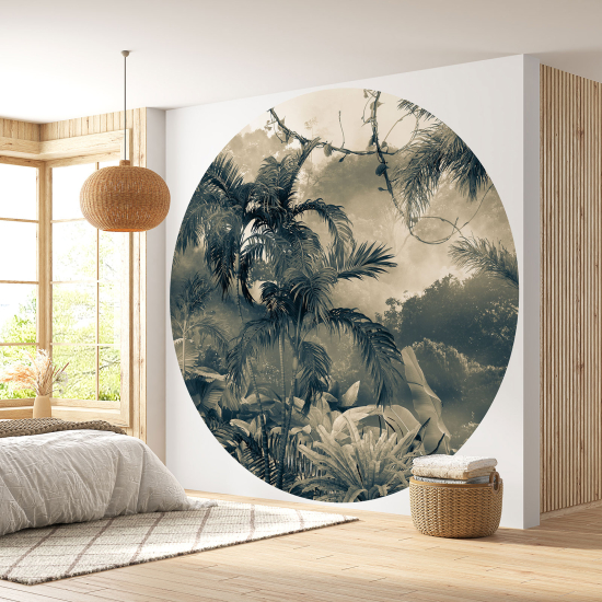 Papel pintado redondo - Selva Tropical