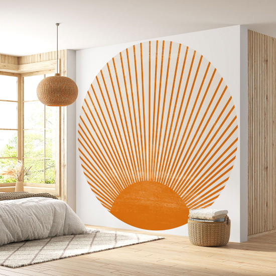 Papel pintado redondo - Sol Boho