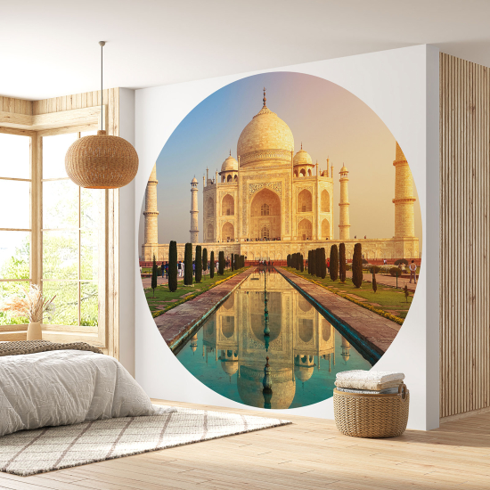 Papel pintado redondo - Taj Mahal