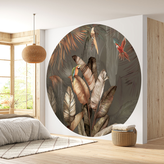 Papel pintado redondo - Tropical
