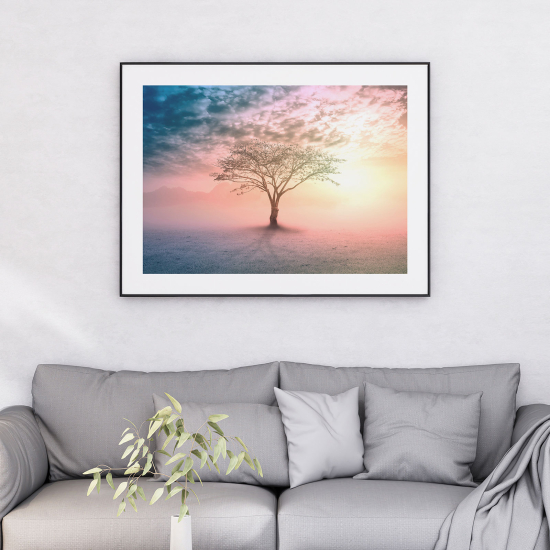 Póster - Árbol al atardecer