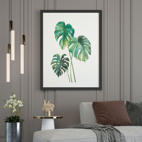 Póster - Hojas de monstera