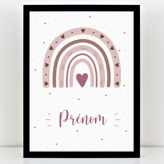 Póster infantil personalizado - Arcoíris