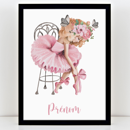Póster infantil personalizado - Bailarina