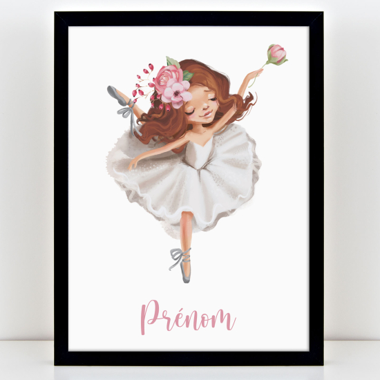 Póster infantil personalizado - Bailarina
