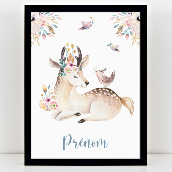 Póster infantil personalizado - Cierva