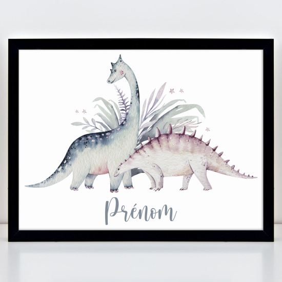 Póster infantil personalizado - Dinosaurios