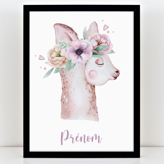 Póster infantil personalizado - Lama