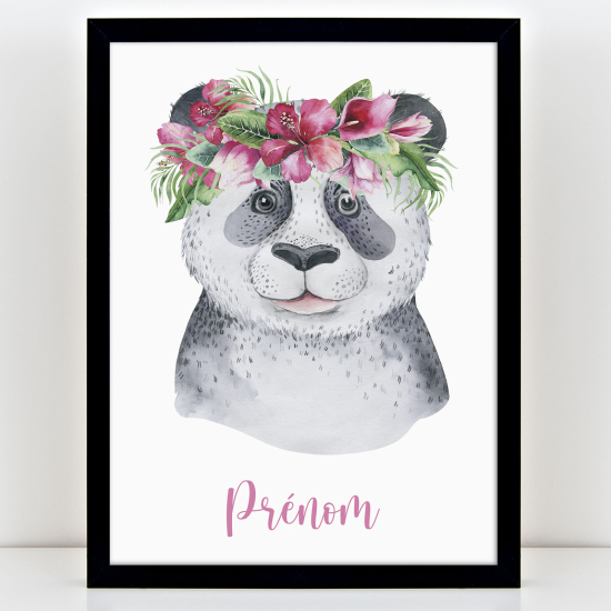 Póster infantil personalizado - Panda